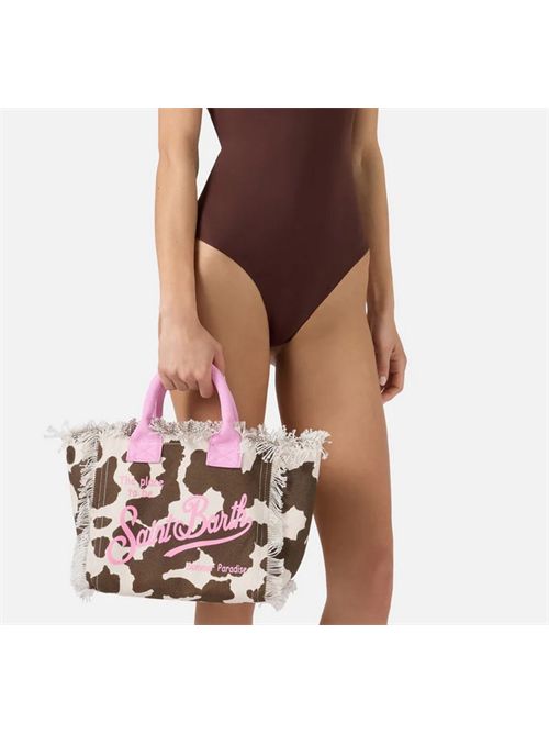 Borsa Colette in canvas con fantasia muccata e dettagli a contrasto MC2 SAINT BARTH | COL0001/00327L